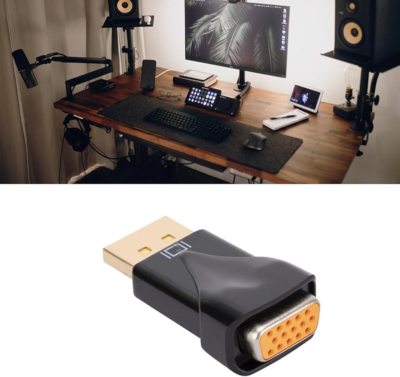 محول DisplayPort إلى VGA كابل ذكر إلى ذكر 1080بك للكمبيوتر المحمول وشاشة الكمبيوتر وجهاز العرض - Image 4
